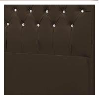 Cabeceira Solteiro P04 100 Cm Suede Marrom Tca 942 - 2