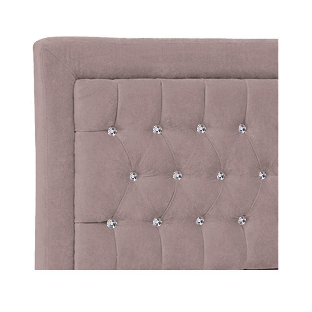 Cabeceira Queen Iasi P04 160 Cm Suede Rosê Tca 949 - 3