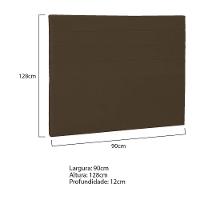 Cabeceira Solteiro Porto P04 90 Cm Suede Marrom Tca 942 - 5