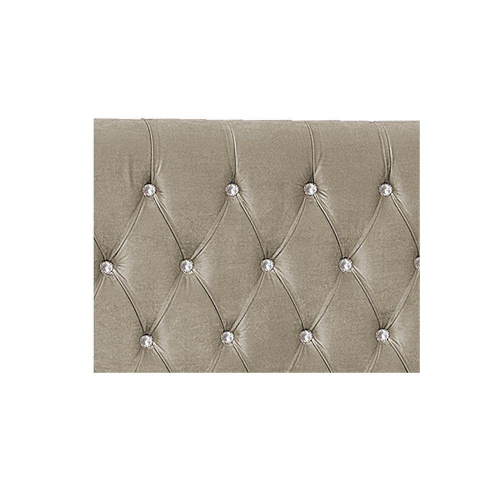 Cabeceira Casal Tóquio P04 140 Cm Suede Bege Tca 941 - 2