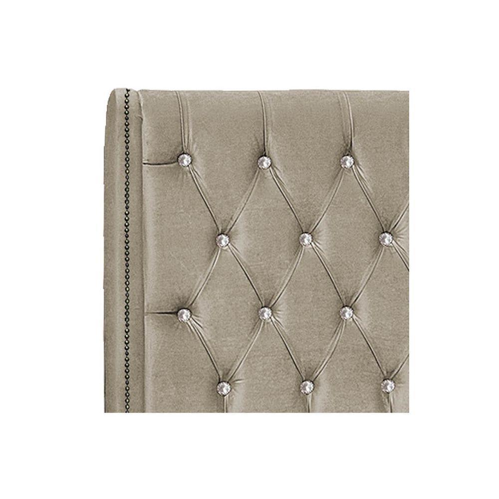 Cabeceira Casal Tóquio P04 140 Cm Suede Bege Tca 941 - 3