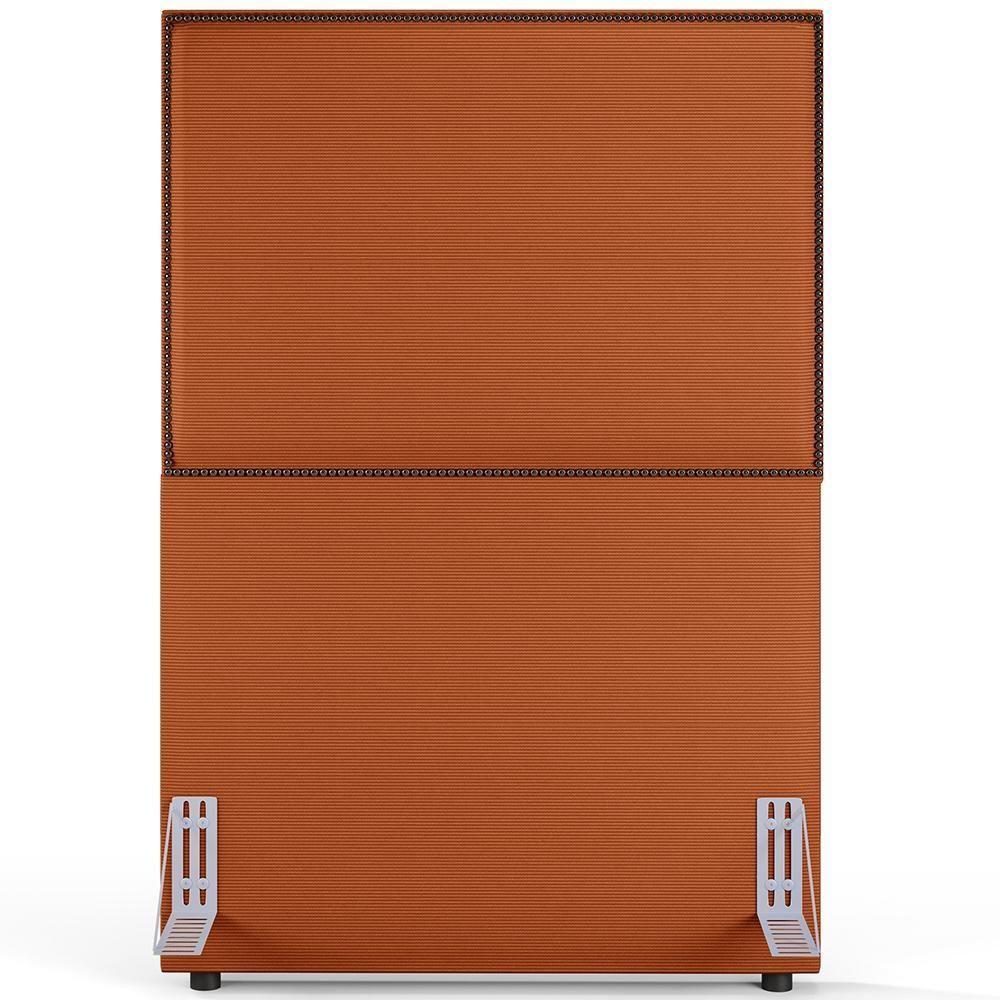 Cabeceira Box Solteiro Com Tachas 100 Cm Vicenza L02 Tecido Terracota - Lyam Decor - 4