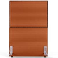 Cabeceira Box Solteiro Com Tachas 100 Cm Vicenza L02 Tecido Terracota - Lyam Decor