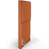 Cabeceira Box Solteiro Com Tachas 100 Cm Vicenza L02 Tecido Terracota - Lyam Decor - 7