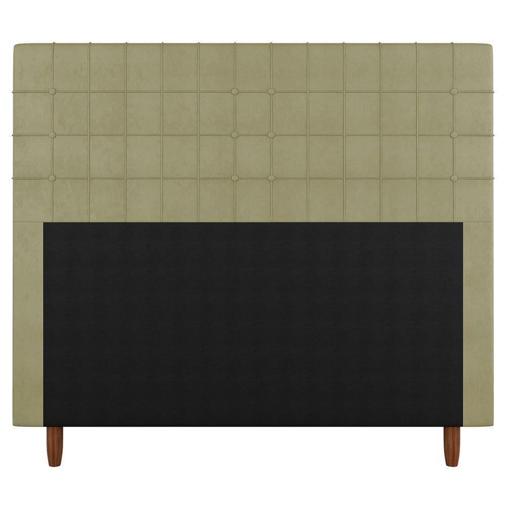 Cabeceira Cama Box Casal King Size Parisis 195Cm Linho Bege - 5