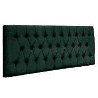 Painel Cabeceira Dubai Para Cama Box-1,38 Mt-suede Verde - 1