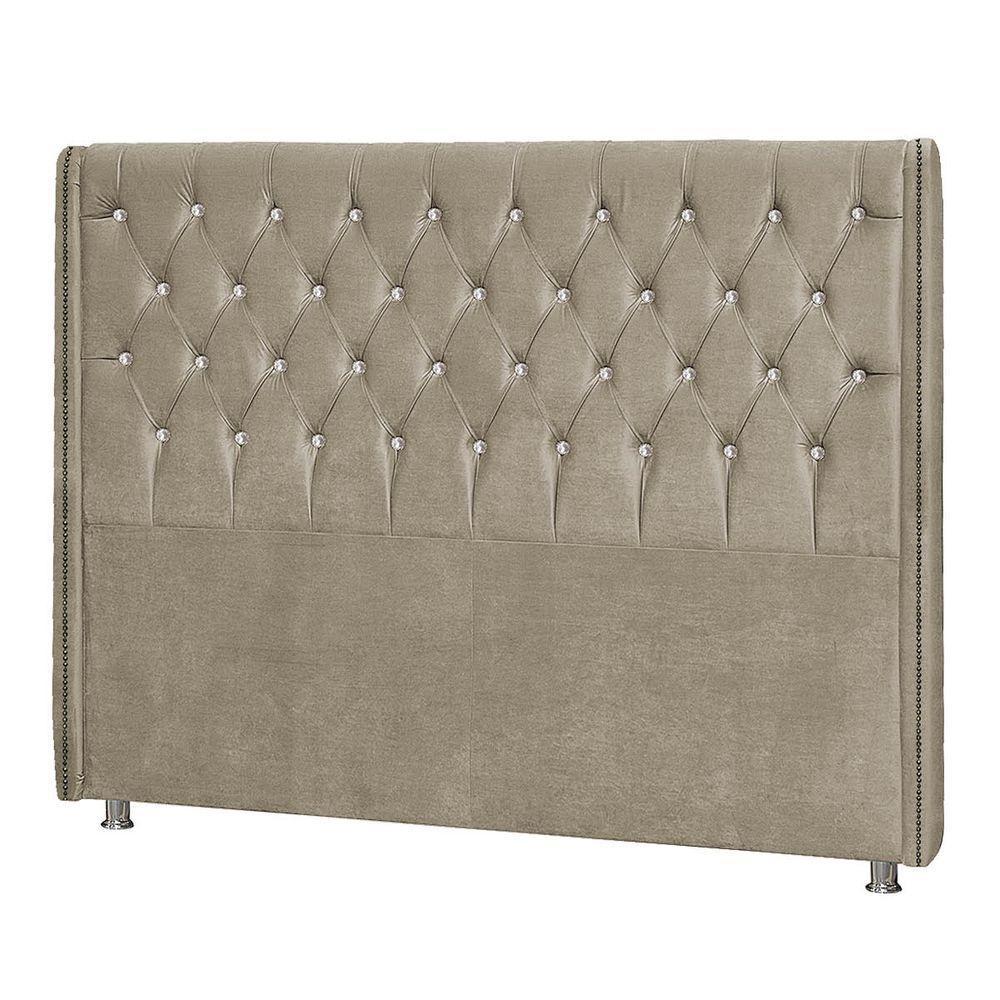 Cabeceira Solteiro Tóquio P04 98 Cm Suede Bege Tca 941 - 5