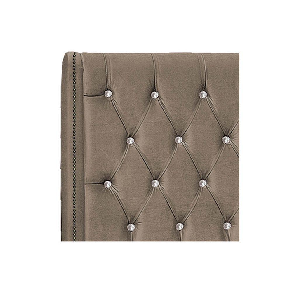 Cabeceira Solteiro P04 98 Cm Suede Marrom Claro Tca 945 - 3