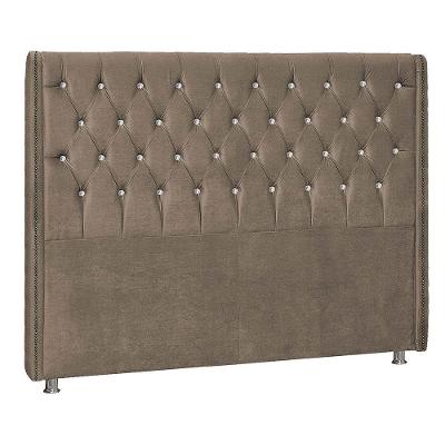 Cabeceira Solteiro P04 98 Cm Suede Marrom Claro Tca 945