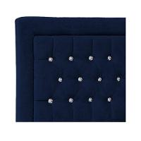 Cabeceira Solteiro Iasi P04 90 Cm Suede Azul Tca 948 - 3