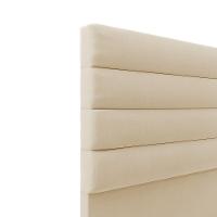 Cabeceira Para Cama Box Queen 160 Cm Suede Bege - 5