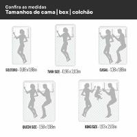 Cabeceira Cama Box Solteiro Luana 90cm Linho Bege - Abmaza - 3