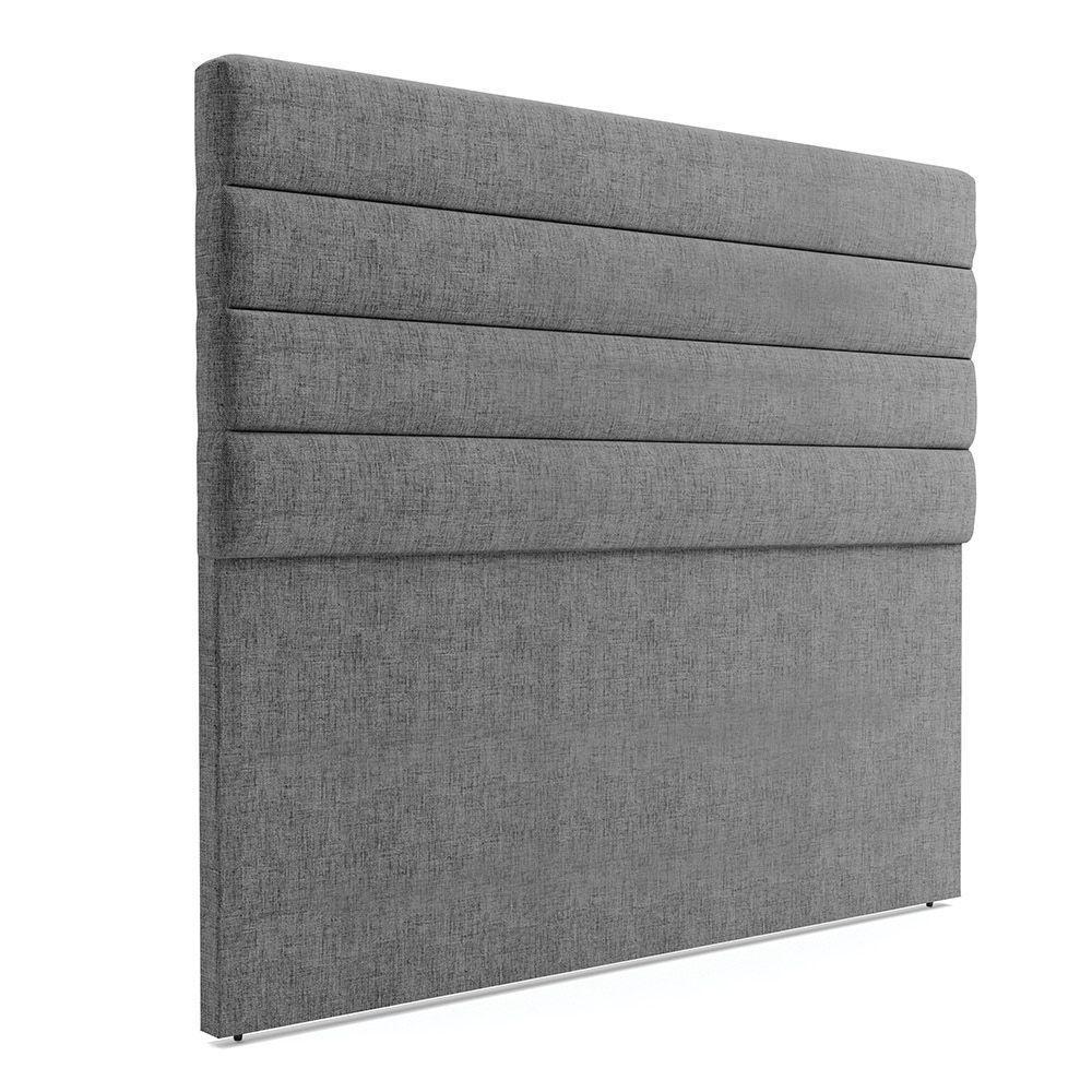 Cabeceira Para Cama Box Queen 160 Cm Linho A26 Grafite - 1