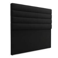 Cabeceira Para Cama Box Queen 160 Cm Suede Preto - 1