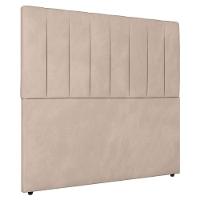 Cabeceira Cama Box Casal King Size Ivana 193cm Veludo Bege - Abmaza - 6