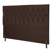 Cabeceira Madri Para Cama Box Solteiro 94 Cm Suede Marrom - 1