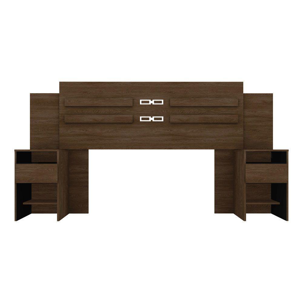 Cabeceira Casal Triunfo 216cm ébano Touch 9590 Demóbile - 4