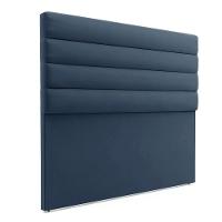 Cabeceira Para Cama Box Queen 160 Cm Suede Azul Marinho - 1