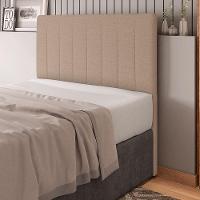 Cabeceira Cama Box Casal King Size Ivana 193cm Linho Bege - Abmaza - 1