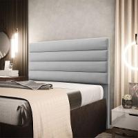 Cabeceira Para Cama Box Queen 160 Cm Suede Cinza - 8