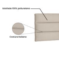 Painel Cabeceira Livia Cama Box Solteiro 90Cm Suede Cinza - 3