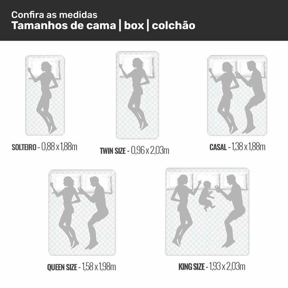 Cabeceira Cama Box Casal Queen Size Luana 160cm Linho Marrom - Abmaza - 2