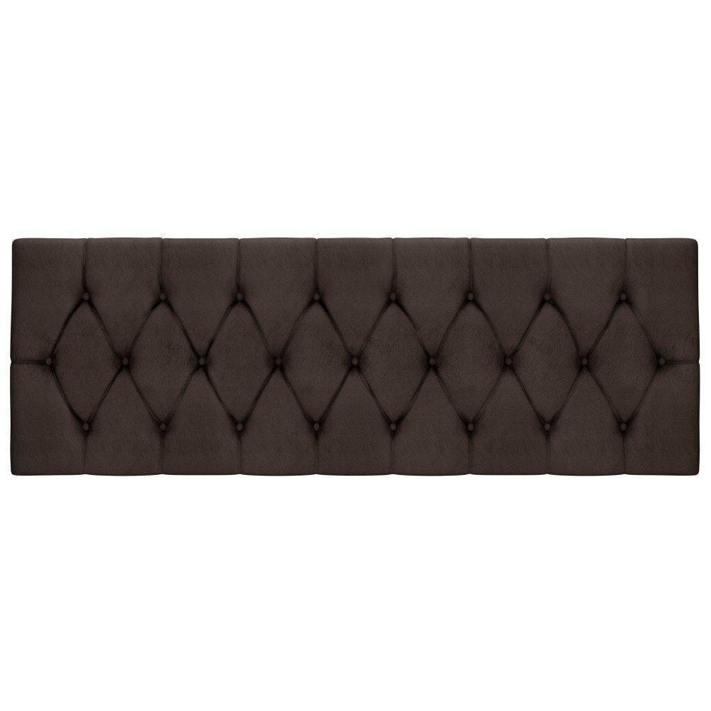 Cabeceira Box Isabella Casal Malbec Captonê Marrom - 3