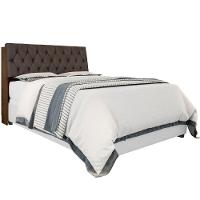 Cabeceira Box Isabella Casal Malbec Captonê Marrom - 6