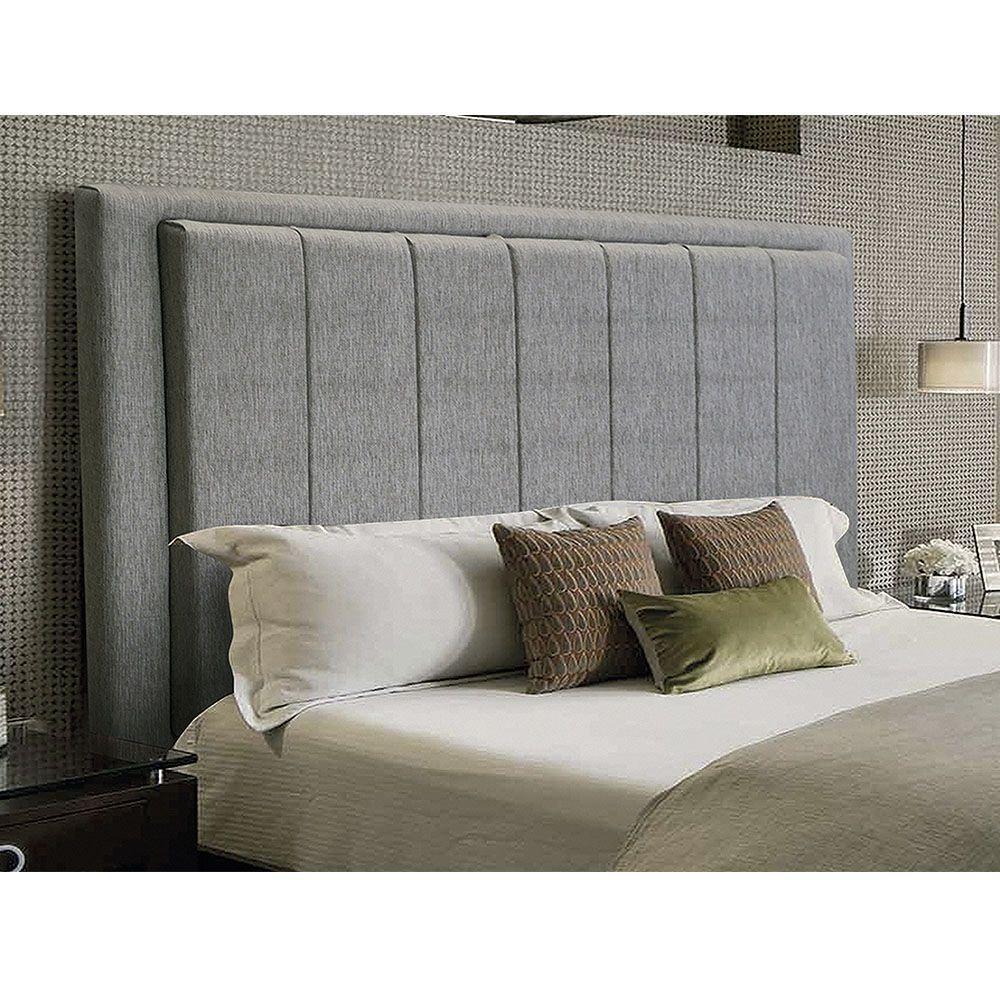 Cabeceira Opala Cama Box Queen 160Cm Linho Cinza - 2