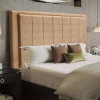 Cabeceira Opala Cama Box Casal 140Cm Linho Bege - 1