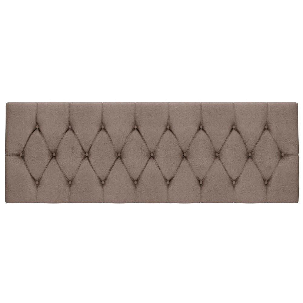 Cabeceira Box Isabella Queen Malbec Captonê Bege Escuro - 3