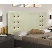 Cabeceira Genova Cama Box Queen 160Cm Linho Rustico Natural - 4