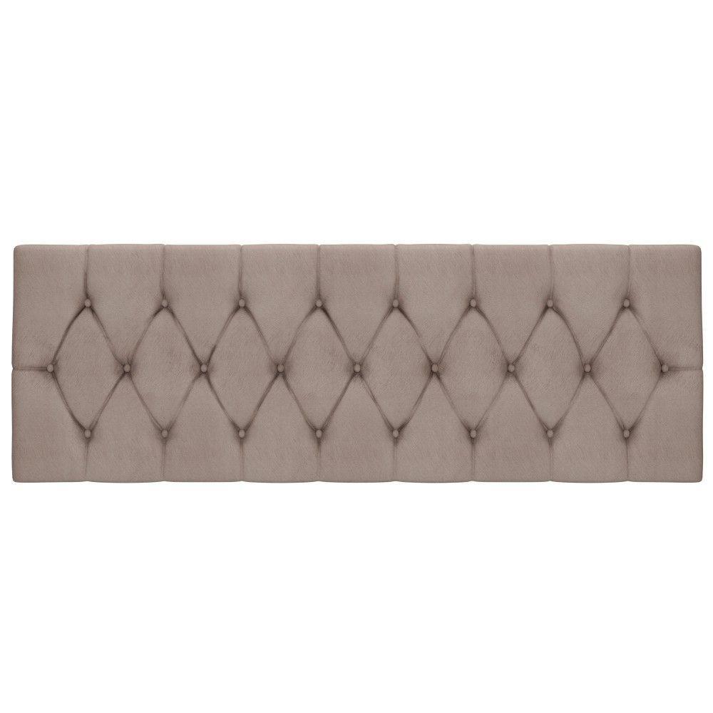 Cabeceira Box Isabella Queen Malbec Captonê Bege Claro - 3