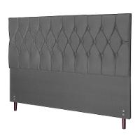 Cabeceira Madri Para Cama Box Queen 164 Cm Suede Cinza - 1