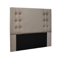 Cabeceira Genova Cama Box Queen 160Cm Linho Rustico Areia - 1