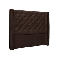 Cabeceira Queen 160 Cm Vicenza Suede Café - 1