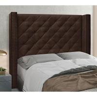 Cabeceira Queen 160 Cm Vicenza Suede Café - 4