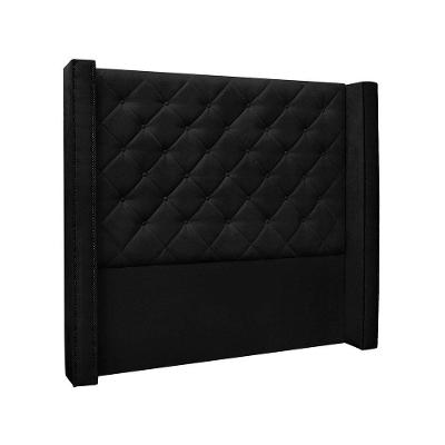 Cabeceira Queen 160 Cm Vicenza Suede Preto