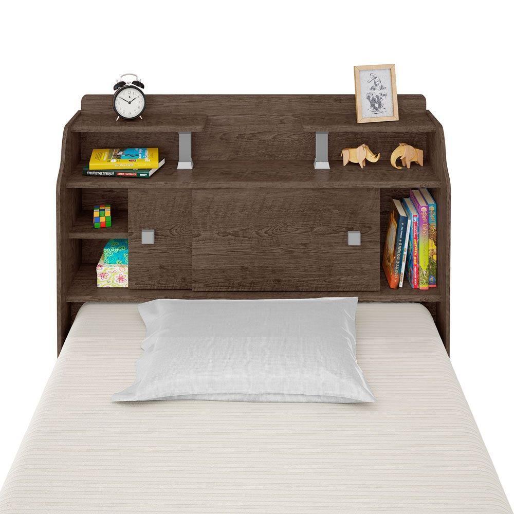 Cabeceira Box Solteiro Elisa Chocolate - 2