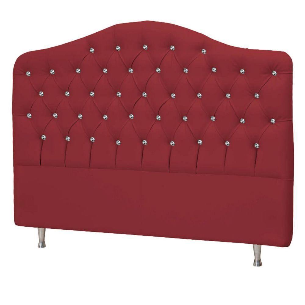 Cabeceira King Florence P04 195 Cm Suede Vermelho Tca 53 - 4