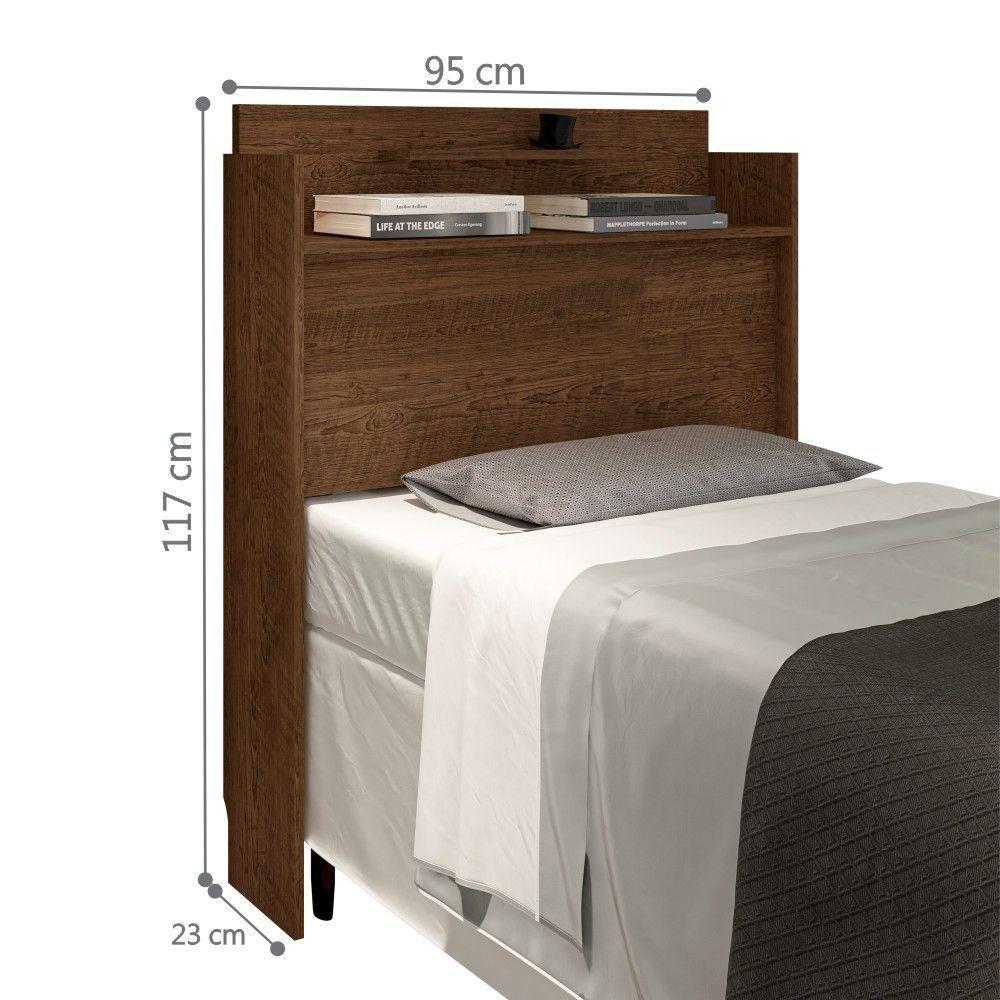 Cabeceira Box Solteiro Austin Malbec - 4