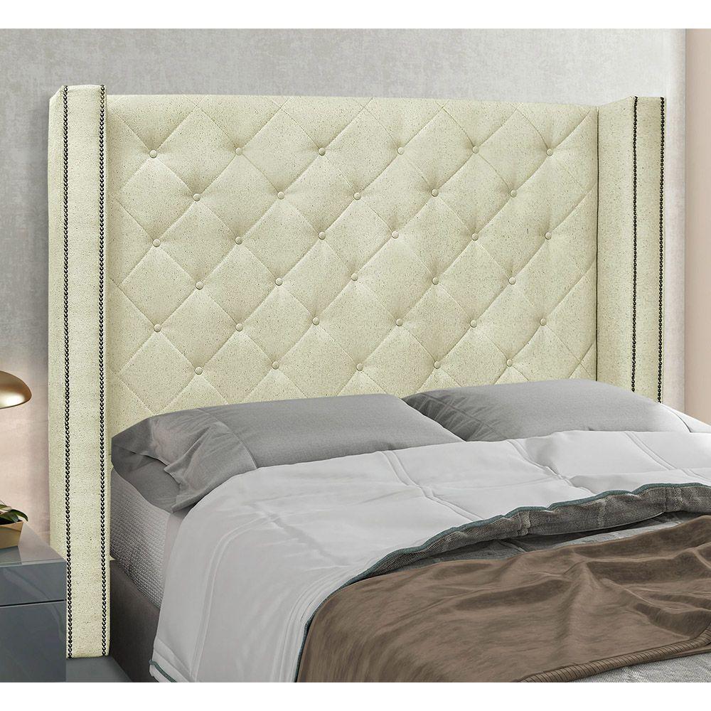 Cabeceira King 195 Cm Vicenza Linho Rustico Natural - 4