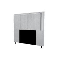 Cabeceira Opala Cama Box Casal 140Cm Linho Cinza Claro - 3