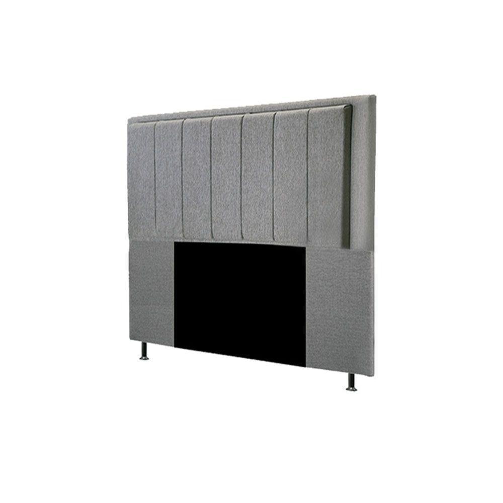 Cabeceira Opala Cama Box Queen 160Cm Linho Cinza - 4