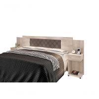 Cabeceira Box Bruna Amarula Com Capitonê Bege Escuro - 2