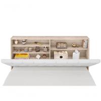 Cabeceira Box Casal Isis Amarula Com Capitonê Branco - 2