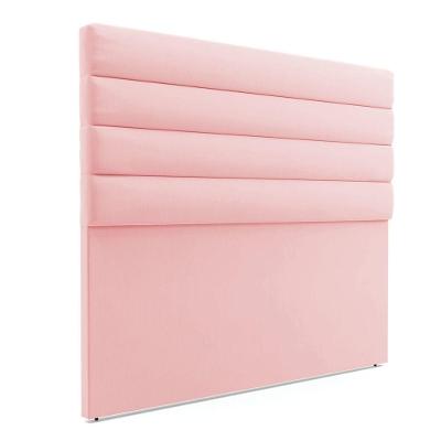 Cabeceira Para Cama Box King 190 Cm Suede Rosa Bebê