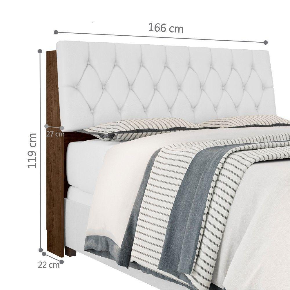 Cabeceira Queen Box Laura Malbec Captonê Branco - 5