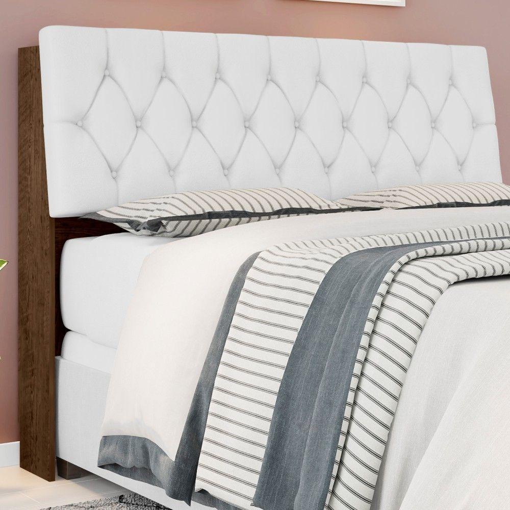 Cabeceira Queen Box Laura Malbec Captonê Branco - 6