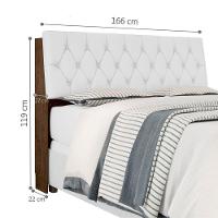 Cabeceira Queen Box Laura Malbec Captonê Branco - 5